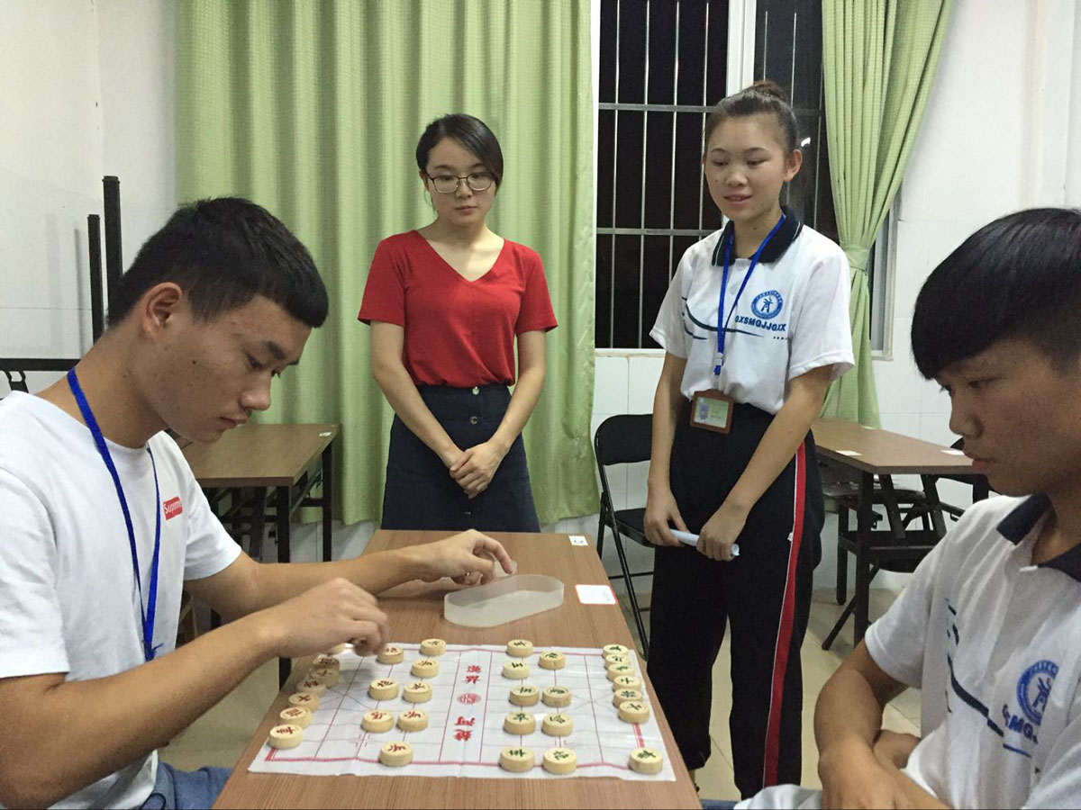 大岭校区象棋比赛现场
